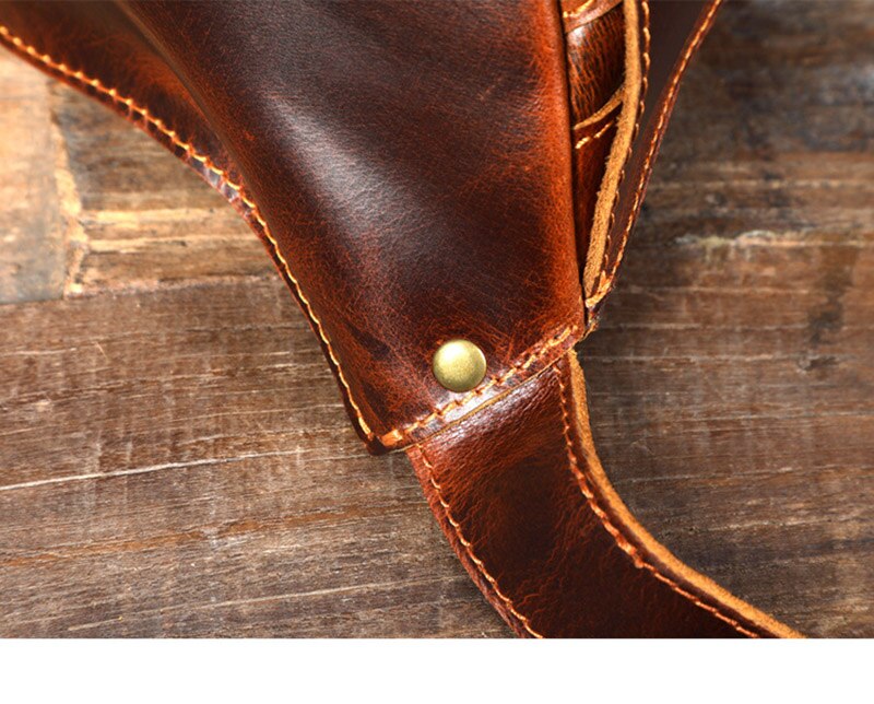 Stylish Vintage Leather Cross Body Bag for Men
