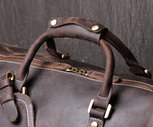 Load image into Gallery viewer, Large Leather Duffel bag
