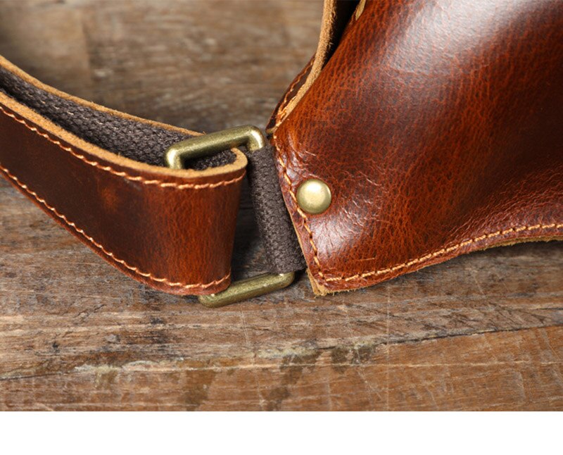 Stylish Vintage Leather Cross Body Bag for Men