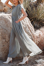 Load image into Gallery viewer, Button Drawstring Waist Maxi Cover Dress
