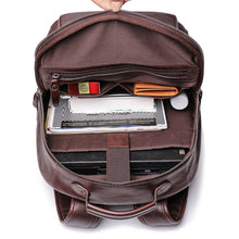 Load image into Gallery viewer, Handmade Full Grain Leather School Backpack for Men Laptop Bag Travel Backpack
