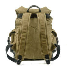 Load image into Gallery viewer, Vintage Canvas Backpack Waterproof Traveling Hiking Rucksack
