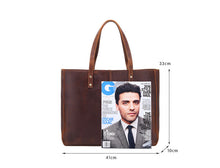 Load image into Gallery viewer, Full Grain Tote Leather Bag
