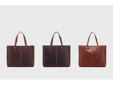 Load image into Gallery viewer, Full Grain Tote Leather Bag
