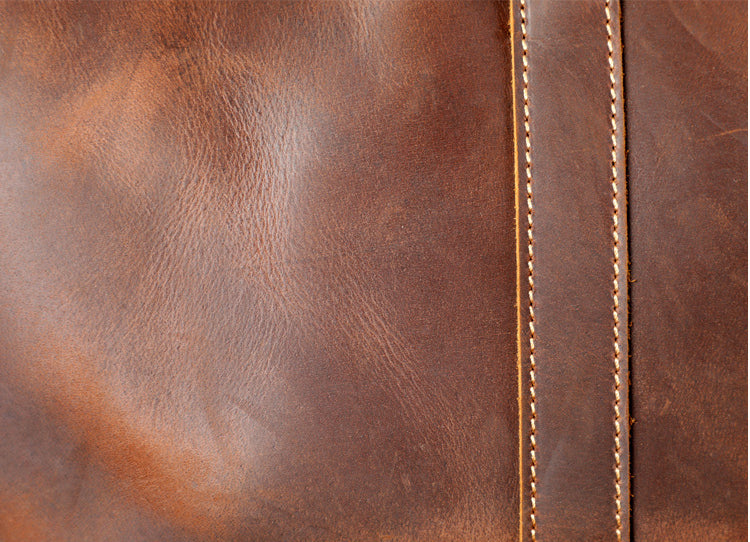 Travel Leather Weekender Bag for Men Full-Open