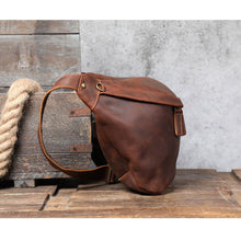 Load image into Gallery viewer, Large Leather Shoulder Cross Body Sling Bag
