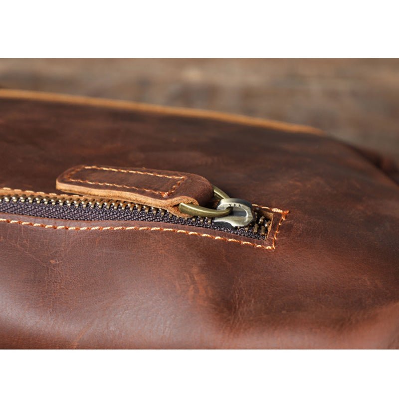 Large Leather Shoulder Cross Body Sling Bag