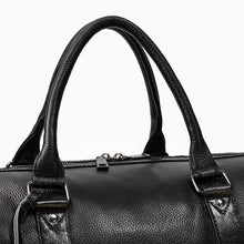 Load image into Gallery viewer, Men Leather Duffel Bag Large Crazy Horse Leather Travel Bag With Shoe Compartment
