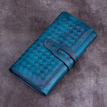 Load image into Gallery viewer, Leather Cem Long Checkbook Womens Clutch Wallet Purse
