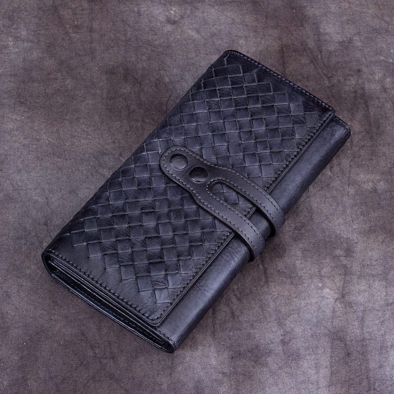 Leather Cem Long Checkbook Womens Clutch Wallet Purse