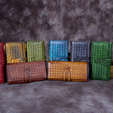 Load image into Gallery viewer, Leather Cem Long Checkbook Womens Clutch Wallet Purse
