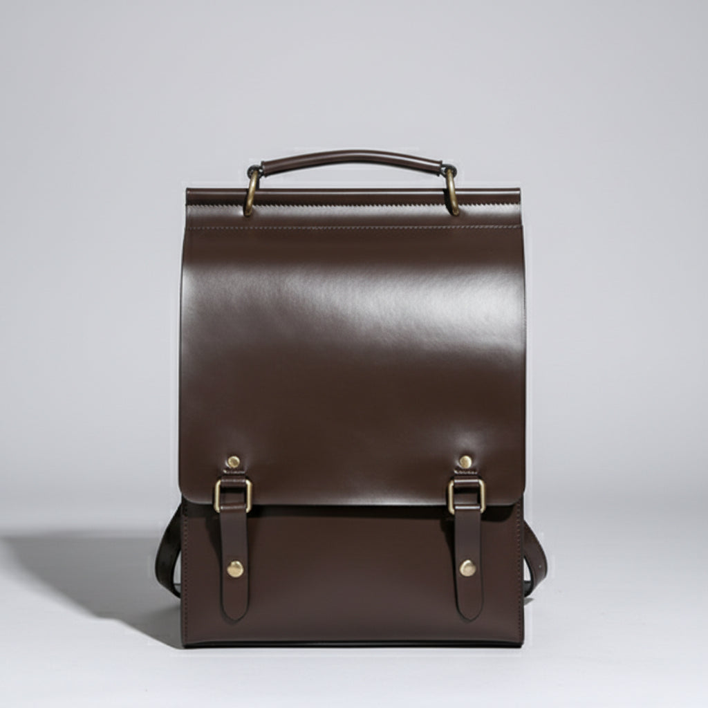 Classic Satchel Laptop Leather School Backpack for Women