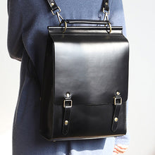 Load image into Gallery viewer, Classic Satchel Laptop Leather School Backpack for Women
