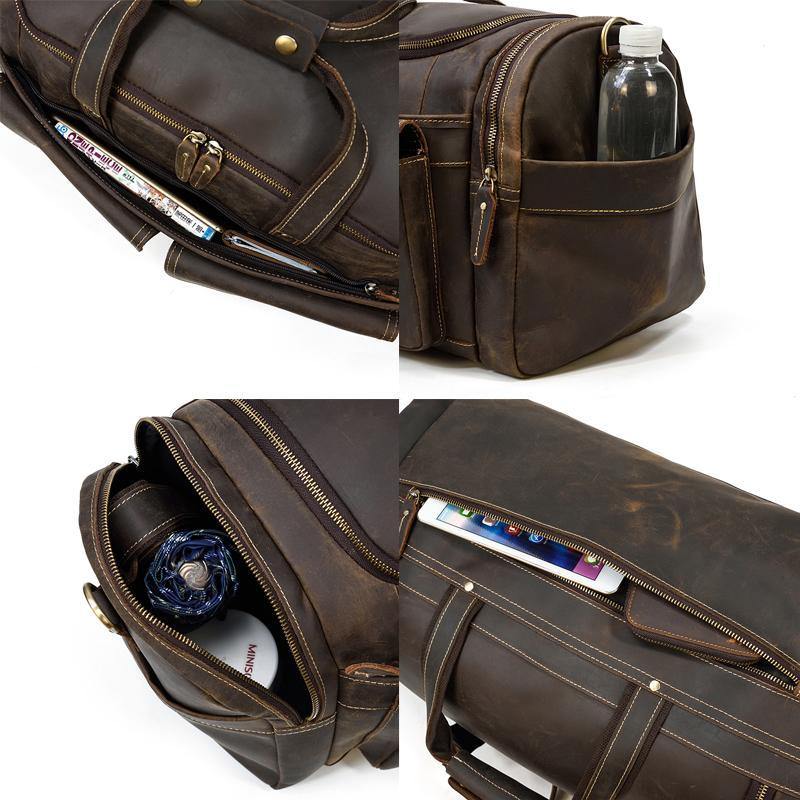 Tucson Full Grain Leather Travel Duffel Bag