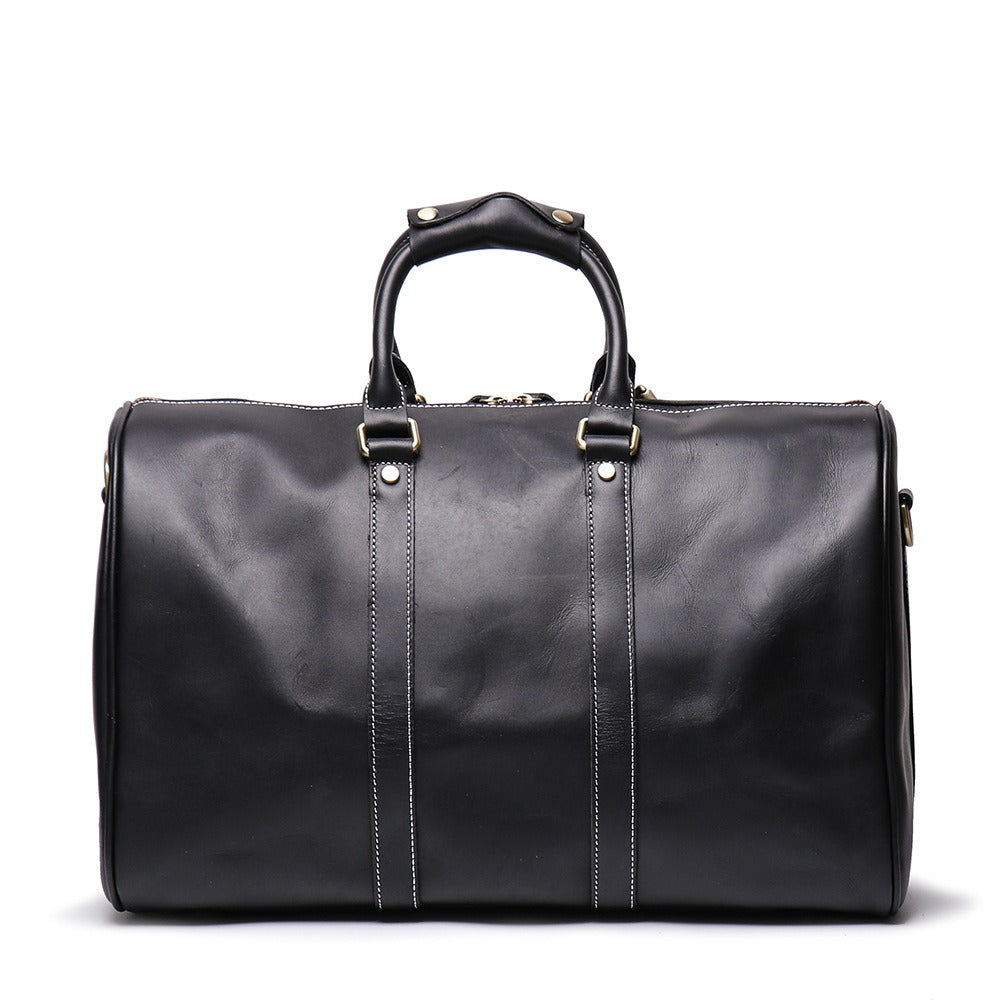 Small Leather Duffle Bag Travel Bag