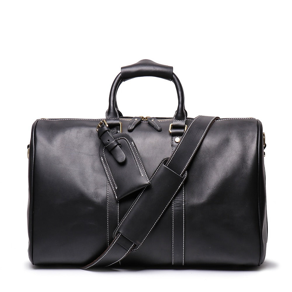Small Leather Duffle Bag Travel Bag