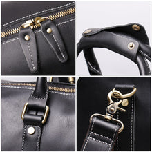 Load image into Gallery viewer, Small Leather Duffle Bag Travel Bag
