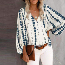 Load image into Gallery viewer, V-neck Puff Sleeve  Top

