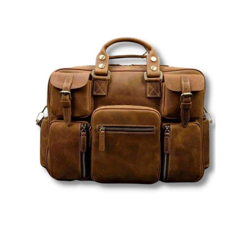 Lincoln Full Grain Leather Briefcase Bag