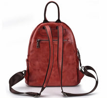 Load image into Gallery viewer, Elegant Womens Vintage Leather Backpack Bags Bookbag Purse for Women
