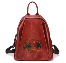 Load image into Gallery viewer, Elegant Womens Vintage Leather Backpack Bags Bookbag Purse for Women
