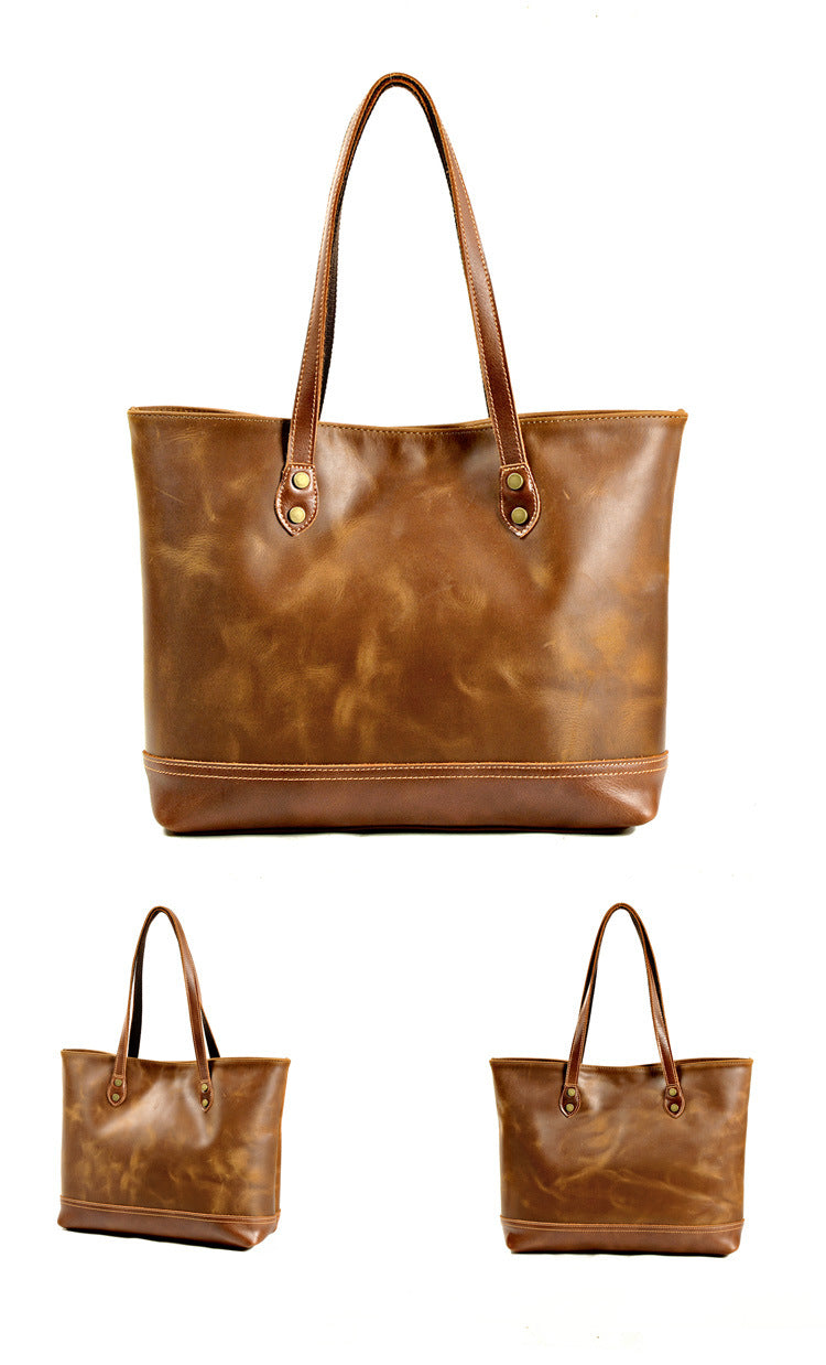 Lincoln Full Grain Leather Women's Tote Bag