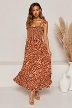 Load image into Gallery viewer, White Dots Print Straps Midi Dress
