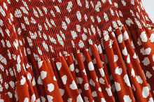 Load image into Gallery viewer, White Dots Print Straps Midi Dress
