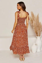 Load image into Gallery viewer, White Dots Print Straps Midi Dress

