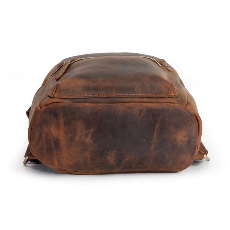13 inch Laptop Leather Backpack Travel Office Bag