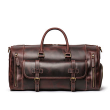Load image into Gallery viewer, Bard Weekender Handmade Leather Duffle Bag
