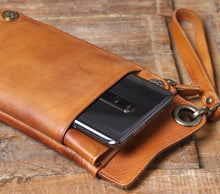 Load image into Gallery viewer, Brown Zipper Leather Handbag
