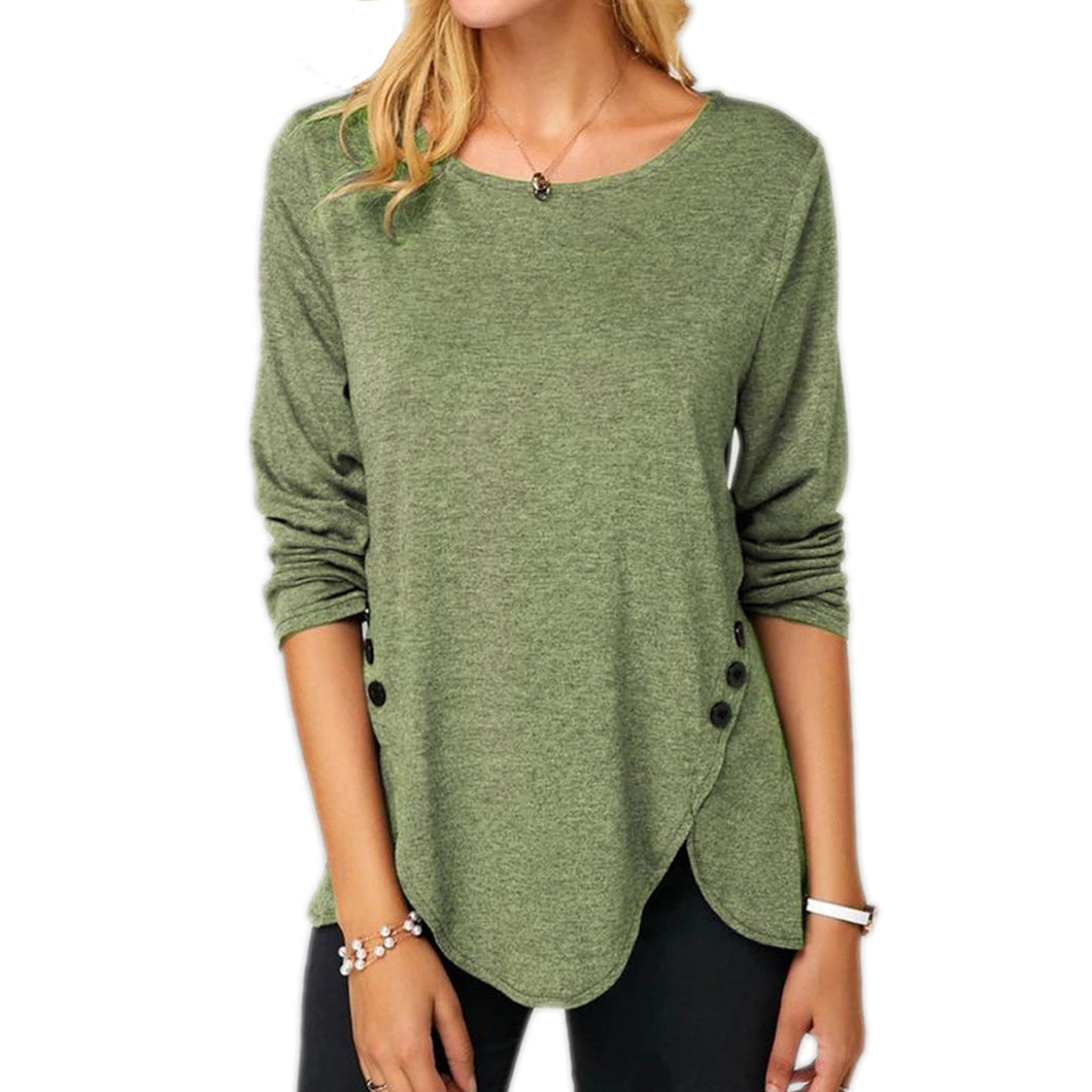 Crew Neck Casual Top