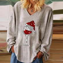 Load image into Gallery viewer, Grey Print Long Sleeve Tee
