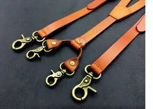 Load image into Gallery viewer, Men Genuine Leather Suspenders
