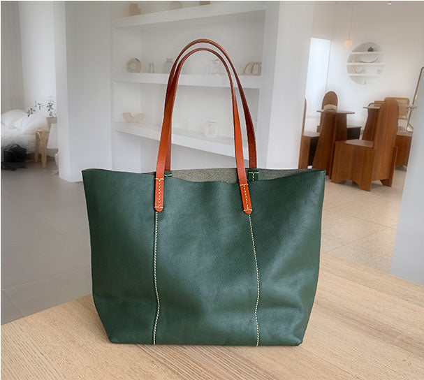 Full Grain Leather Women's Tote Bag