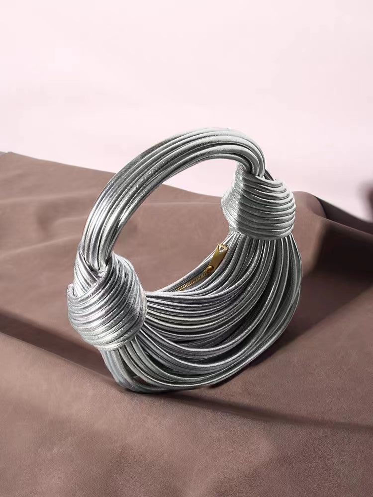 Genuine Leather Double Knot Bag