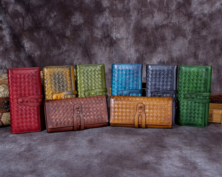 Leather Cem Long Checkbook Womens Clutch Wallet Purse