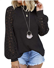 Load image into Gallery viewer, White Long Sleeve Lace Blouse
