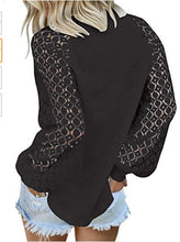 Load image into Gallery viewer, White Long Sleeve Lace Blouse
