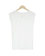 Load image into Gallery viewer, Classy White Plain Sleeveless Top
