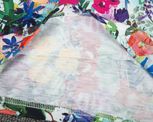 Load image into Gallery viewer, White Floral V-neck Tee
