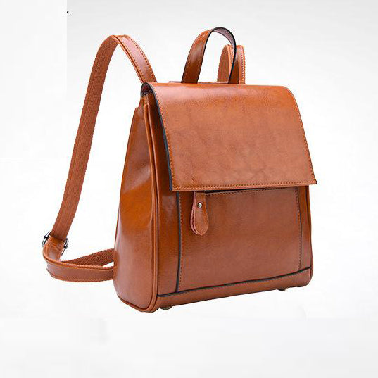 Top Grain Leather Backpack Ladies Leather Travel Backpacks Christmas Gift For Her