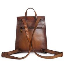 Load image into Gallery viewer, Vintage Womens Brown Leather Backpack Purse Cool Backpacks For Women
