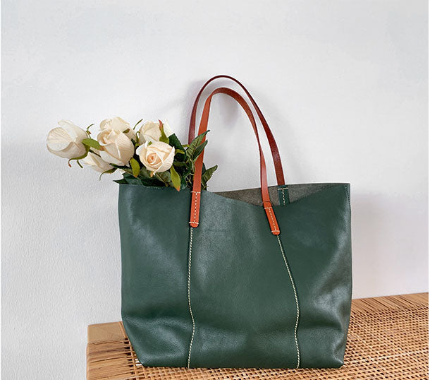 Full Grain Leather Women's Tote Bag