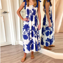 Load image into Gallery viewer, Print Straps Midi Dress
