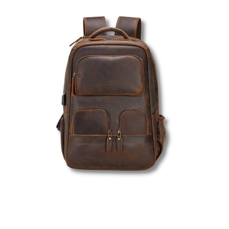 Houston Full Grain Leather Backpack