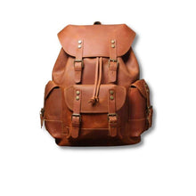 Load image into Gallery viewer, Detroit Full Grain Leather Rucksack

