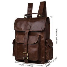 Load image into Gallery viewer, Cleveland Full Grain Leather Backpack

