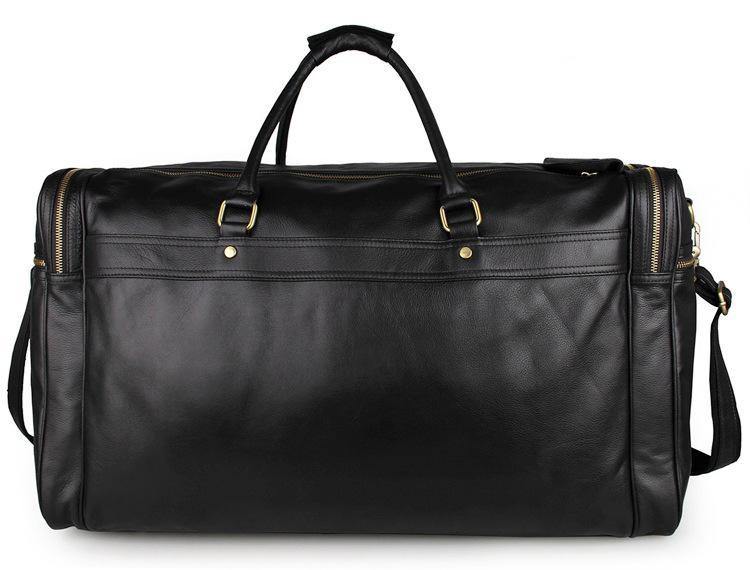 Boston Full Grain Leather Travel Duffel Bag